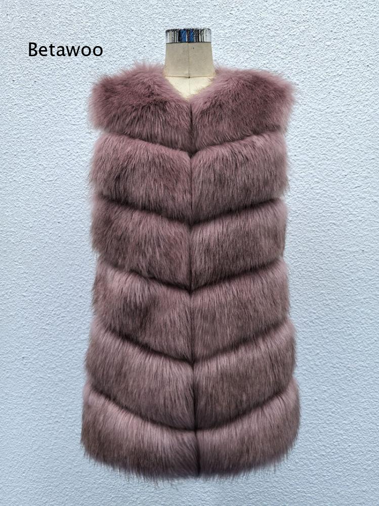 Women'S Fashion Gilet - Rompi Bulu Sintetis Tanpa Lengan Panjang