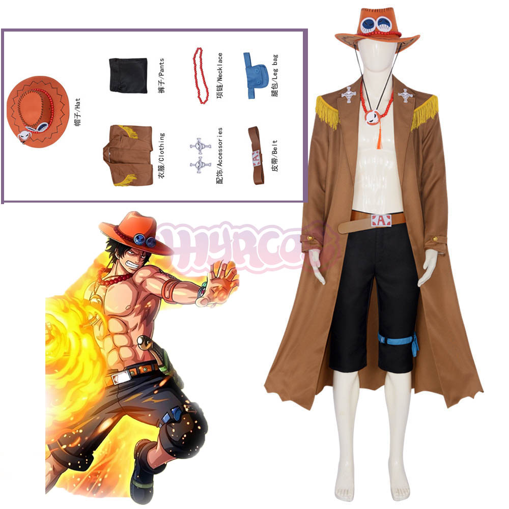 Women'S Fashion Portugal - Portgas D Ace kostum Cosplay pria