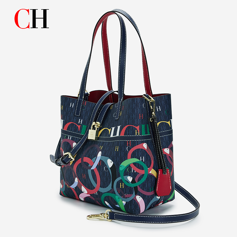 Women Fashion Handbags - Tas Tote Berkapasitas Besar dengan Motif