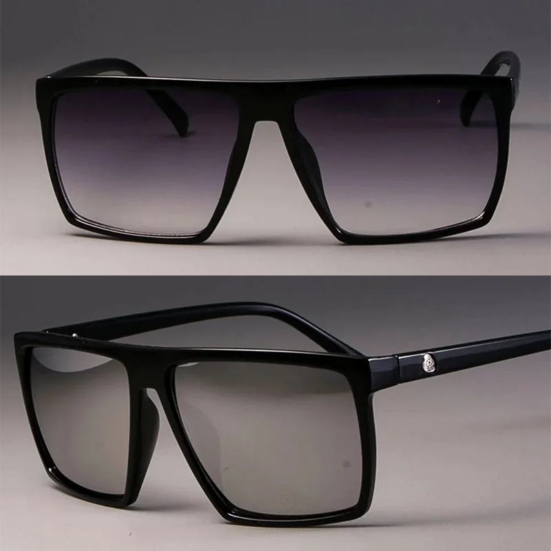 Women Fashion Brand Logo - Kacamata Hitam Persegi Retro Kacamata Desainer
