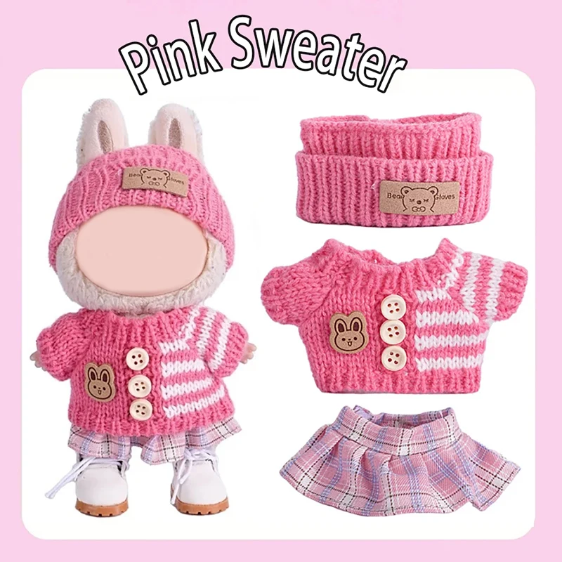 Women'S Fashion Kilt - 1 Set Kombinasi Pakaian Warna Pink