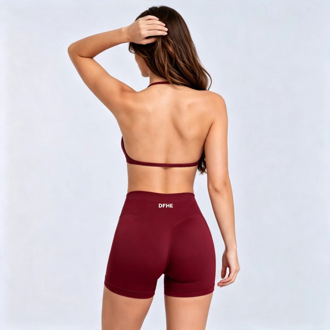 Women'S Fashion Leggings - Celana Pendek Yoga Wanita DFHE Pinggang