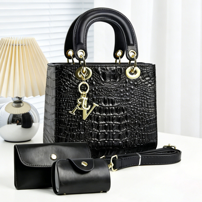 Women Fashion Handbags - Set tas tangan wanita 3 buah,