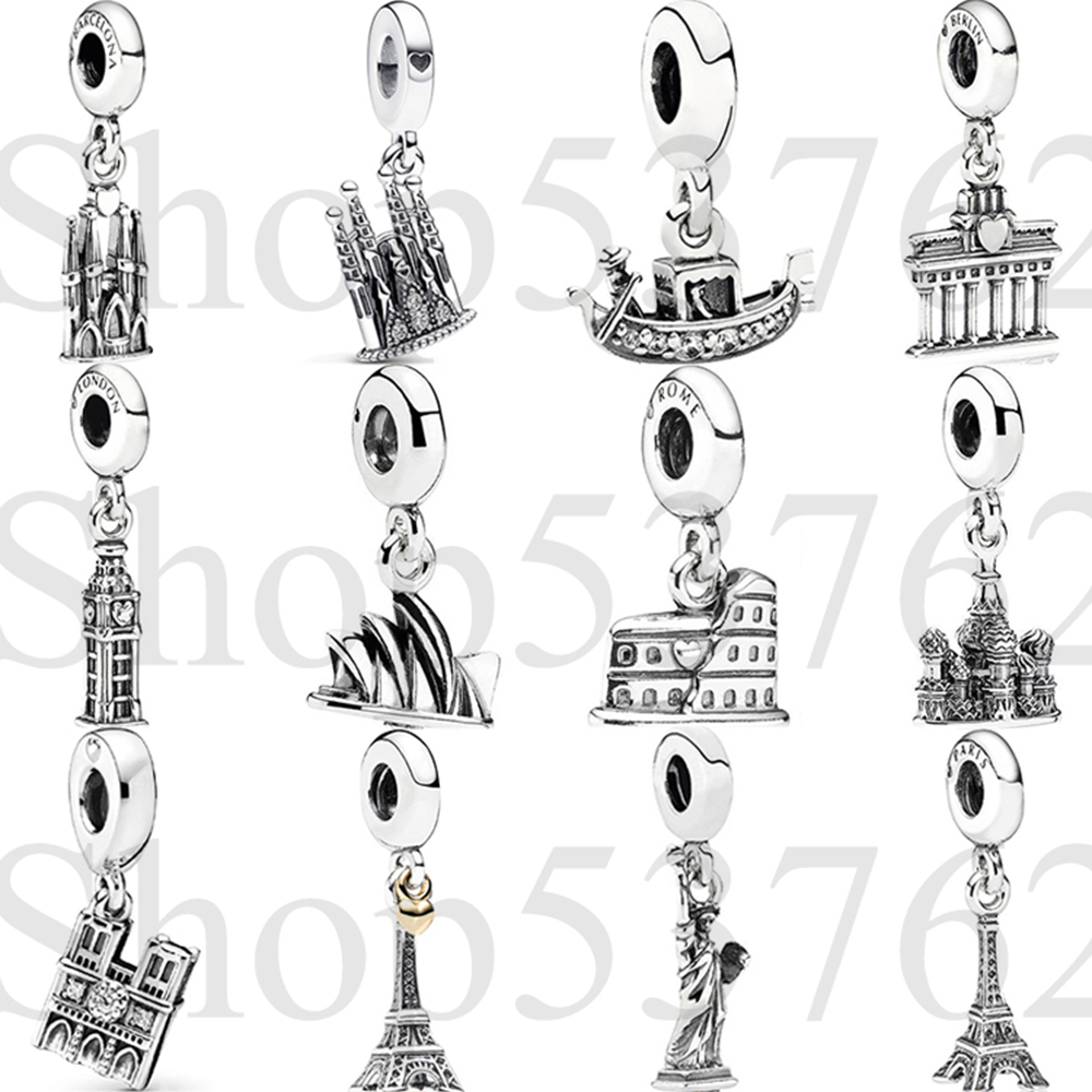 Women'S Fashion York - Manik-manik Perak 925 Sterling, Liontin Gantung