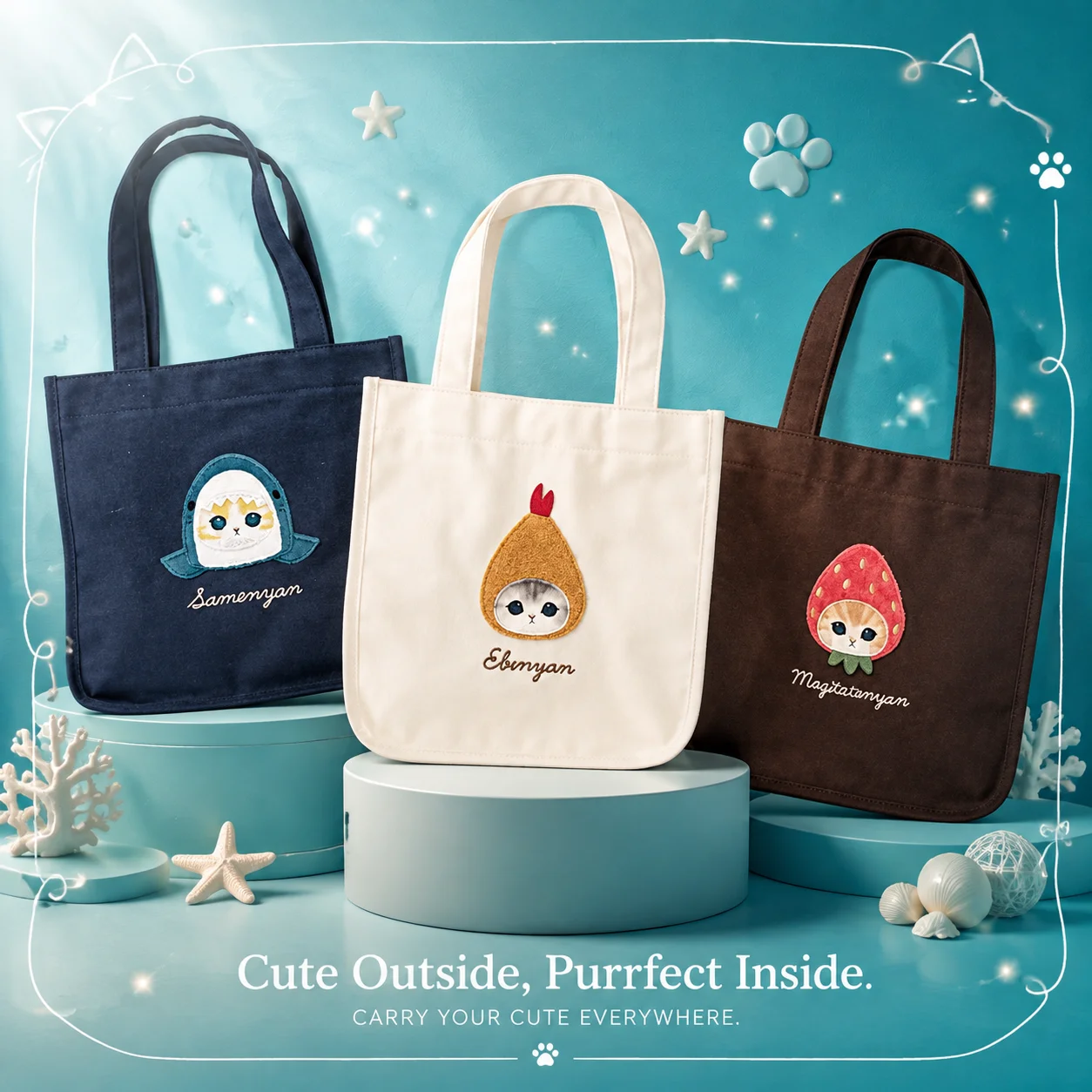 Canvas Tote Bag - Tas Selempang Kanvas Buatan Tangan Bergaya