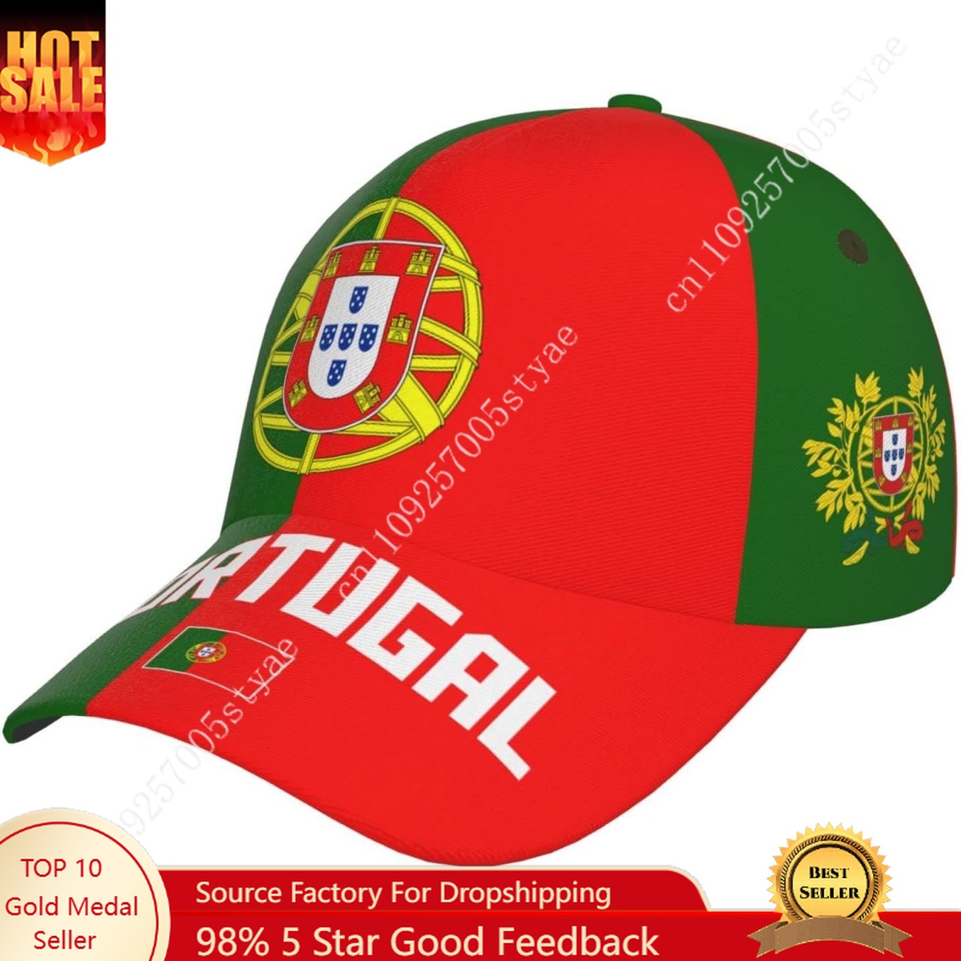 Women'S Fashion Portugal - Topi Bendera Portugal Topi Bisbol Pria