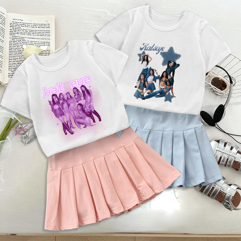 Set Rok Lipit dan Kaos Fashion - Women'S Fashion Kilt ulasan dan harga