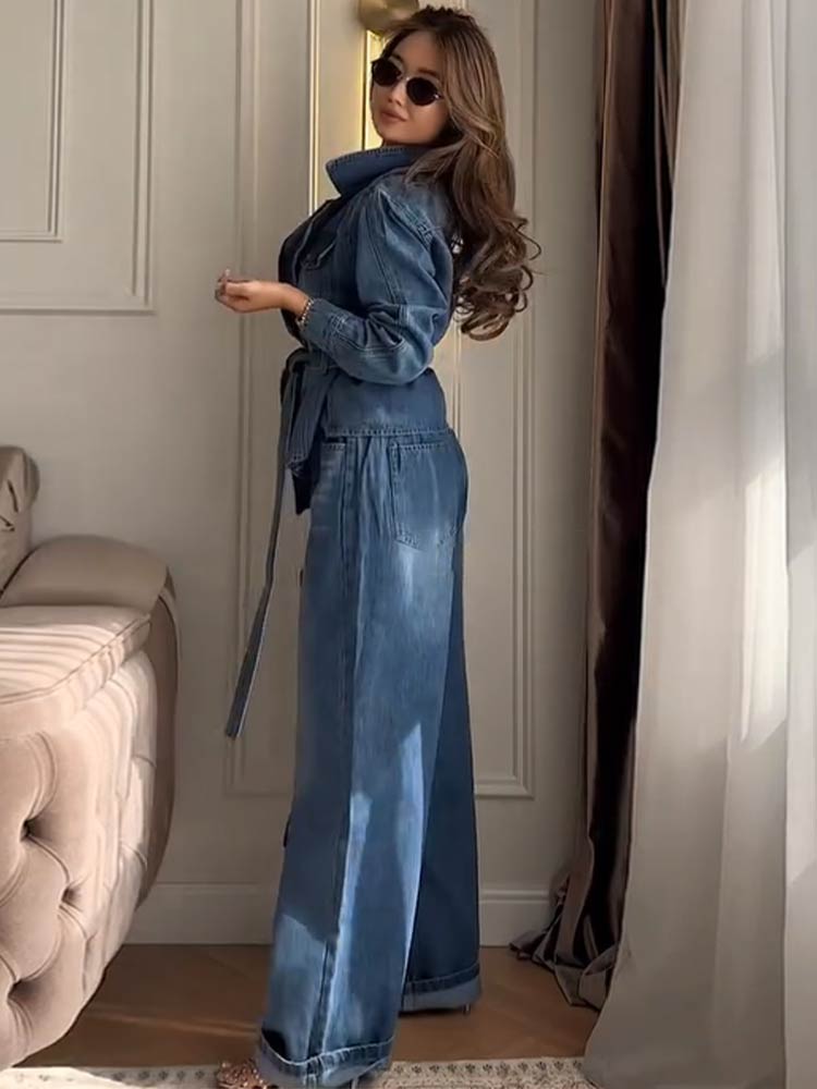 Setelan Celana Panjang dan Man - Wide Leg Palazzo Pants ulasan dan harga