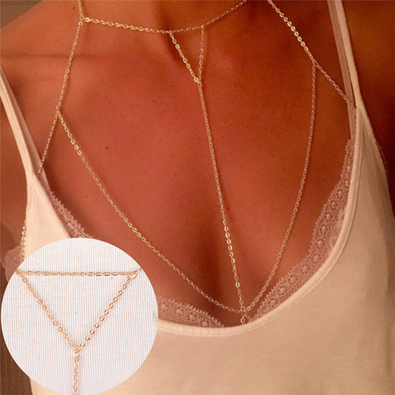 Kalung V rantai modis wanita,  - Women'S Fashion Harness ulasan dan harga
