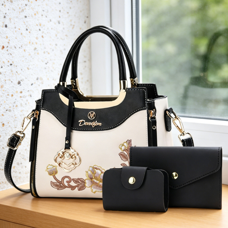 Set tas tangan bordir berkuali - Women Fashion Handbags ulasan dan harga