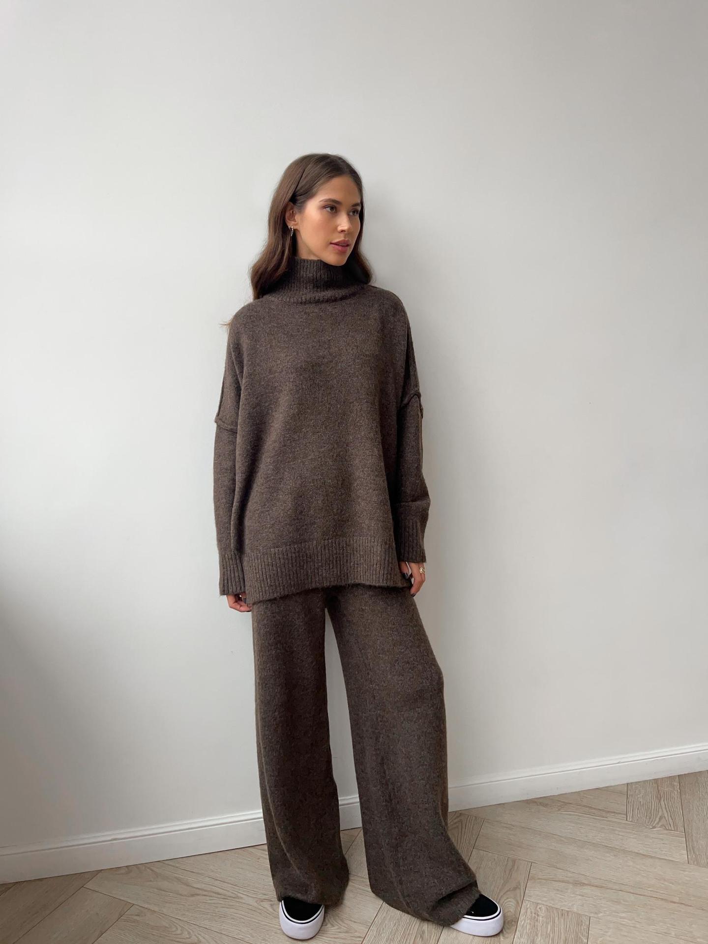 Setelan Wanita Elegan Hirsions - Wide Leg Palazzo Pants ulasan dan harga