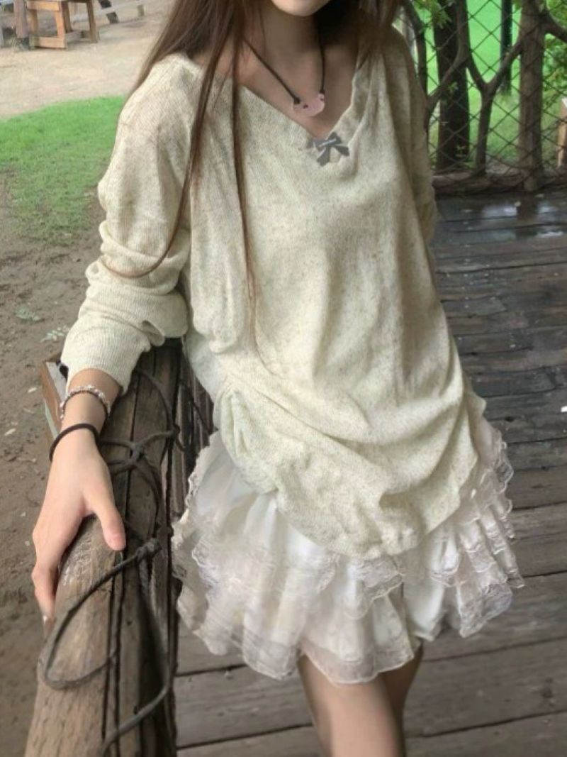Blus lengan panjang model Kore - Women Fashion Korean ulasan dan harga