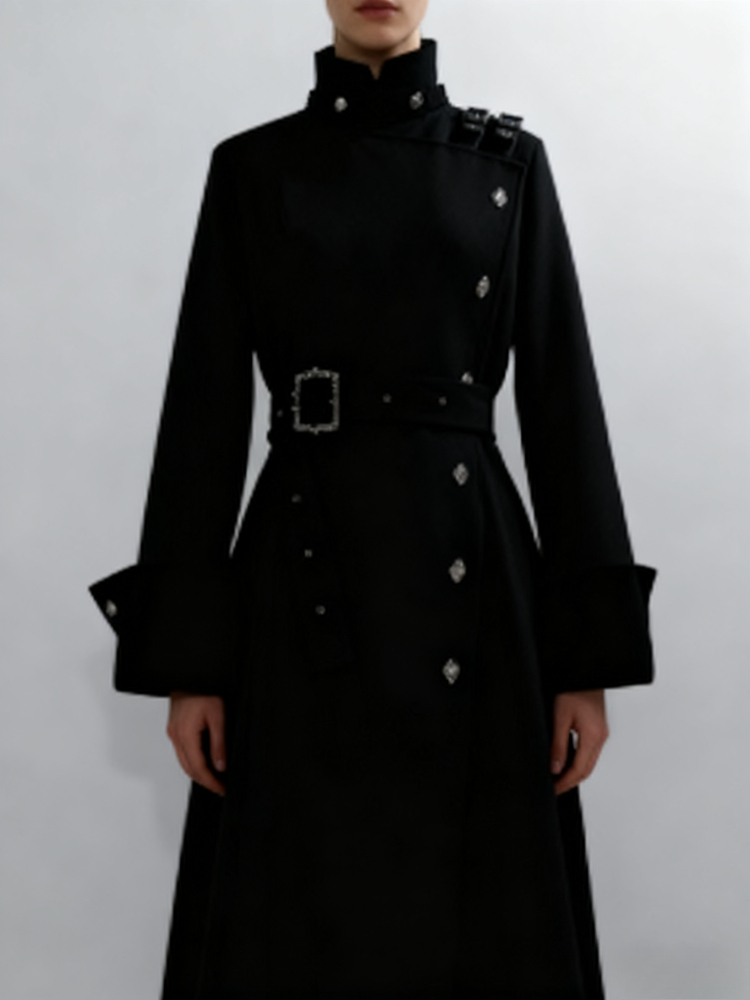 Mantel Wol Panjang Gaya Gotik  - Women'S Fashion Long Coat ulasan dan harga