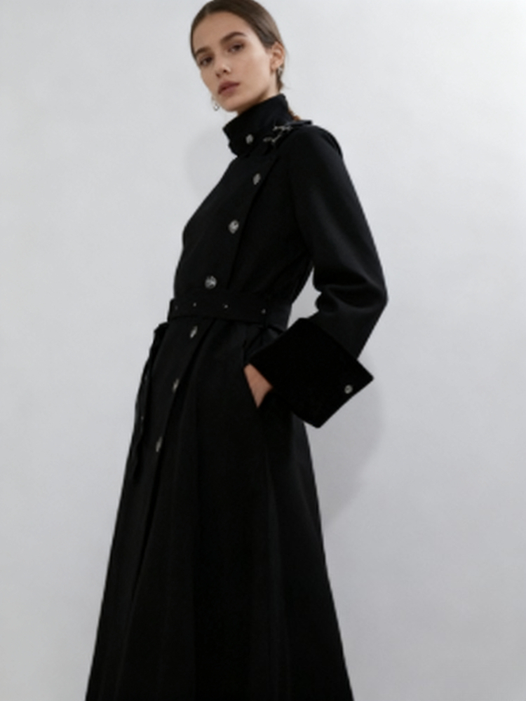 Mantel Wol Panjang Gaya Gotik  - Women'S Fashion Long Coat ulasan dan harga
