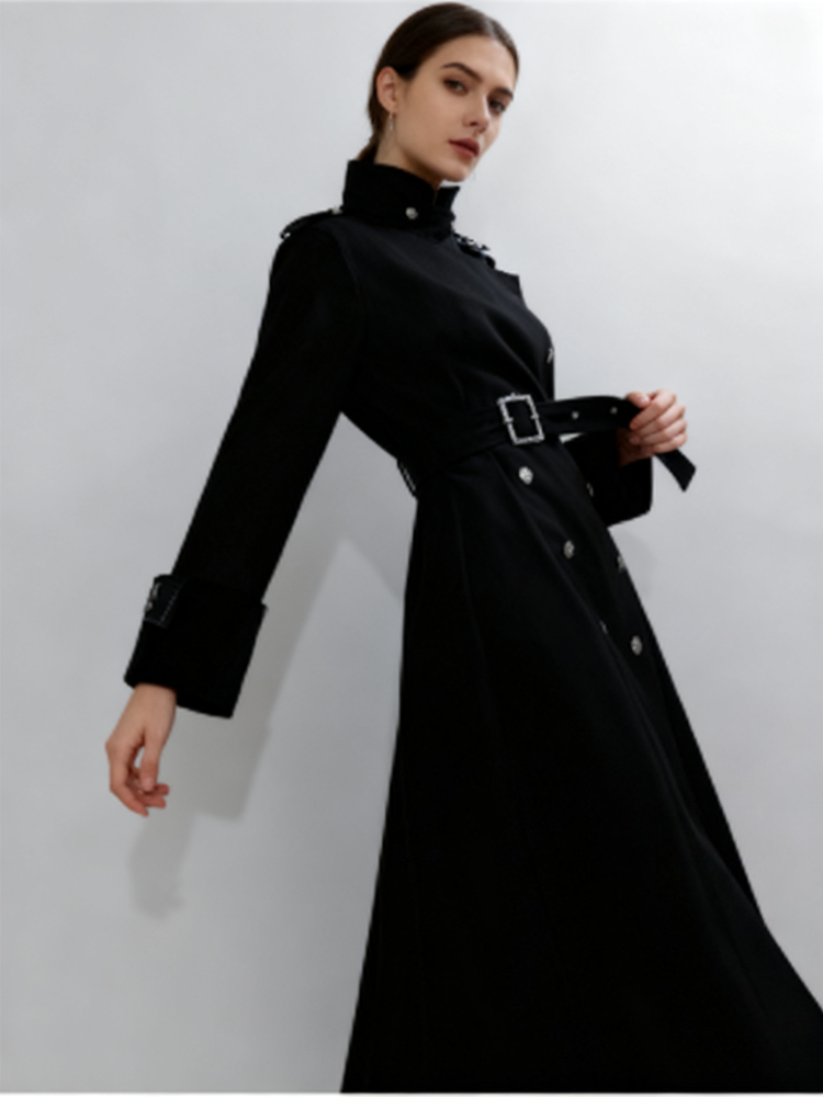 Mantel Wol Panjang Gaya Gotik  - Women'S Fashion Long Coat ulasan dan harga