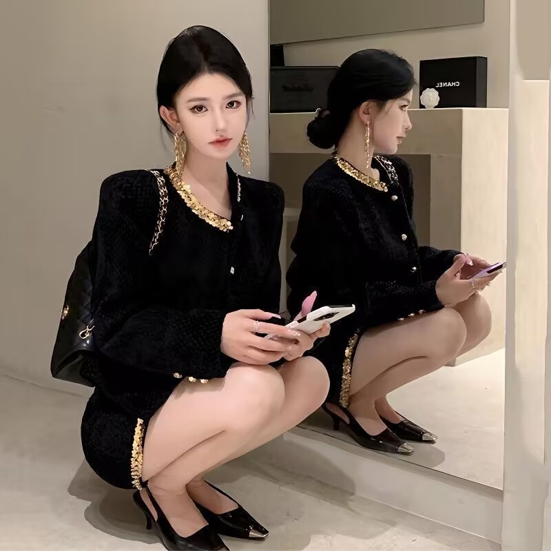 Setelan Dua Potong Musim Gugur - Women'S Fashion Long Coat ulasan dan harga