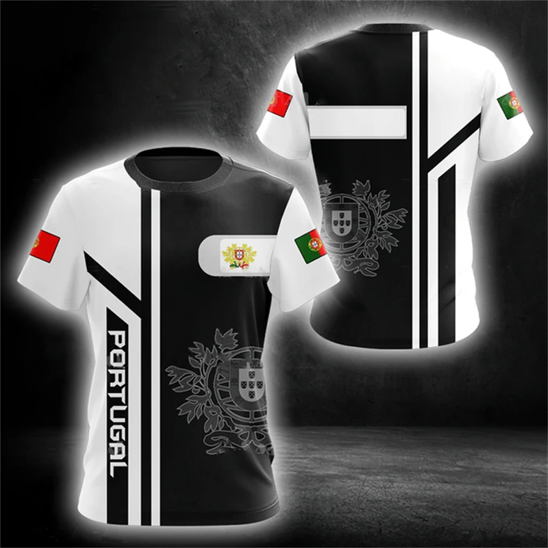 Kaos 3D Berlogo Bendera Portug - Women'S Fashion Portugal ulasan dan harga
