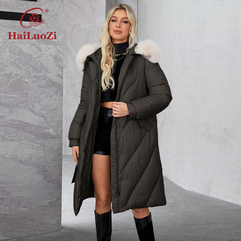 HaiLuoZi 2024 wanita, jaket Pa - Women'S Fashion Long Coat ulasan dan harga