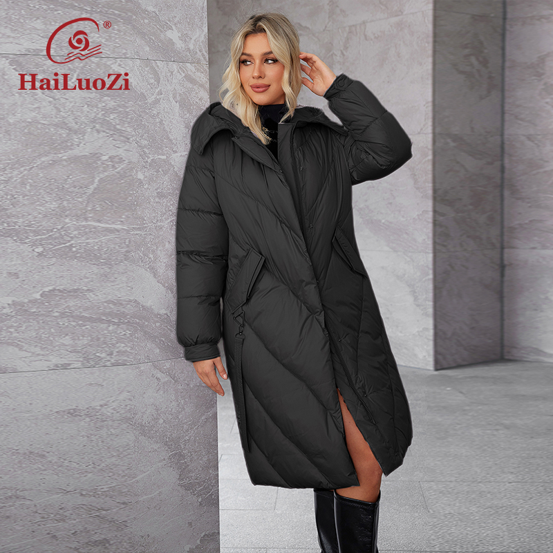 HaiLuoZi 2024 wanita, jaket Pa - Women'S Fashion Long Coat ulasan dan harga