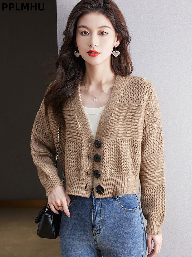 Kardigan Rajutan Pendek Kasual - Women'S Fashion Gilet ulasan dan harga