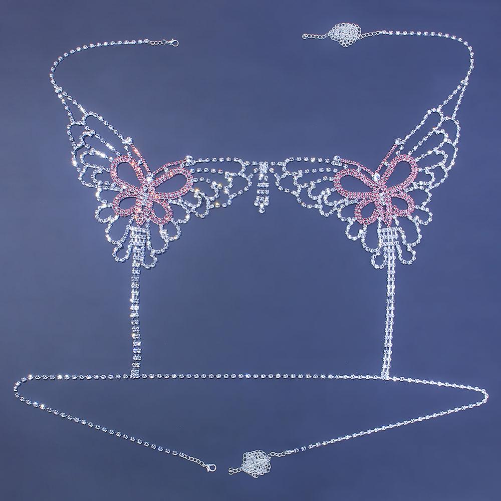 Set Lingerie Tubuh Rantai Berl - Women'S Fashion Harness ulasan dan harga