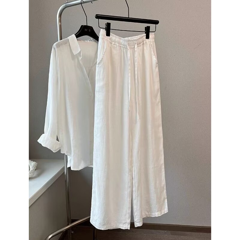 Setelan Celana Lebar dan Kemej - Wide Leg Palazzo Pants ulasan dan harga
