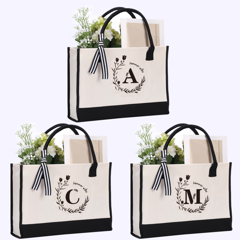 Tas jinjing bermotif huruf kul - Canvas Tote Bag ulasan dan harga