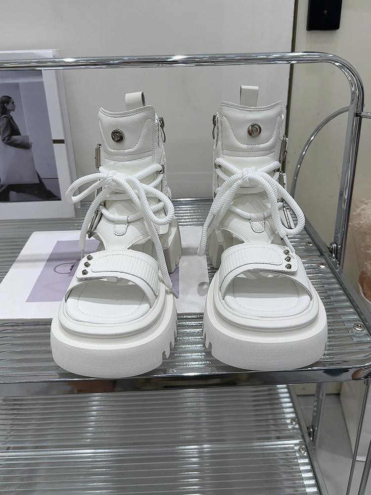 Sandal Platform Ritsleting Ber - Women Fashion Korean ulasan dan harga