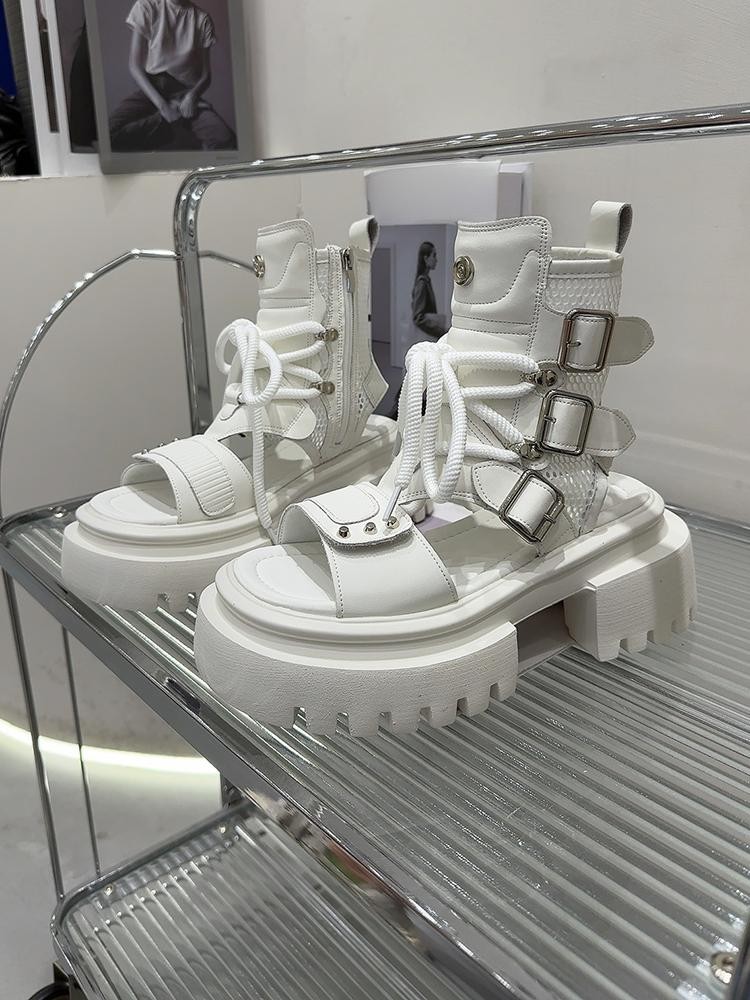 Sandal Platform Ritsleting Ber - Women Fashion Korean ulasan dan harga