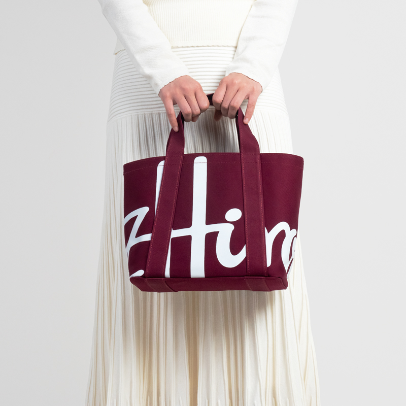 Tas Tote Logo Katun Wanita Mer - Women Fashion Brand Logo ulasan dan harga