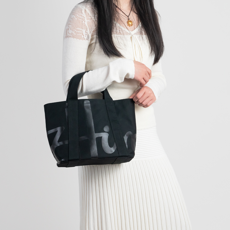 Tas Tote Logo Katun Wanita Mer - Women Fashion Brand Logo ulasan dan harga