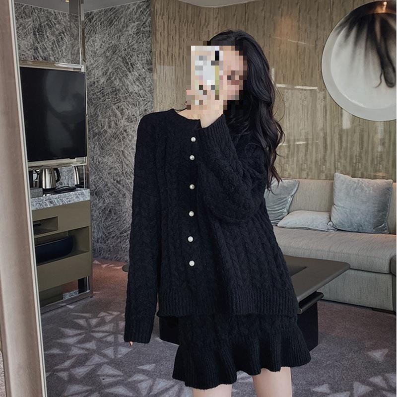 Set Rajutan Tebal Gaya Musim D - Women Fashion Korean ulasan dan harga