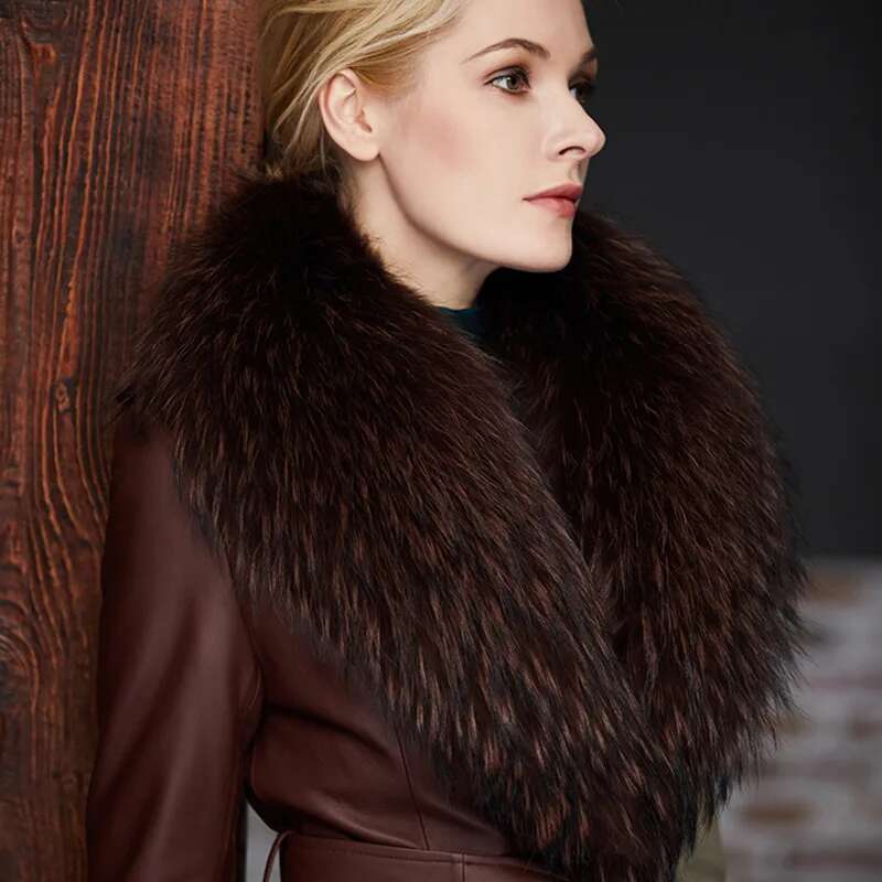 Kerah Bulu Rakun Wanita Musim  - Women'S Fashion Long Coat ulasan dan harga