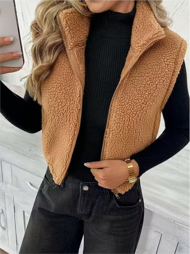 Rompi Wanita Berbahan Bulu Hal - Women'S Fashion Gilet ulasan dan harga