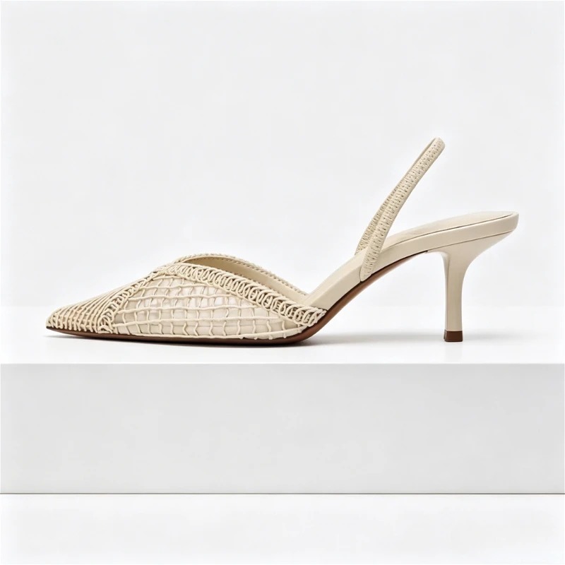 Sandal Bertumit Tenun Jaring S - Women Fashion Brand ulasan dan harga