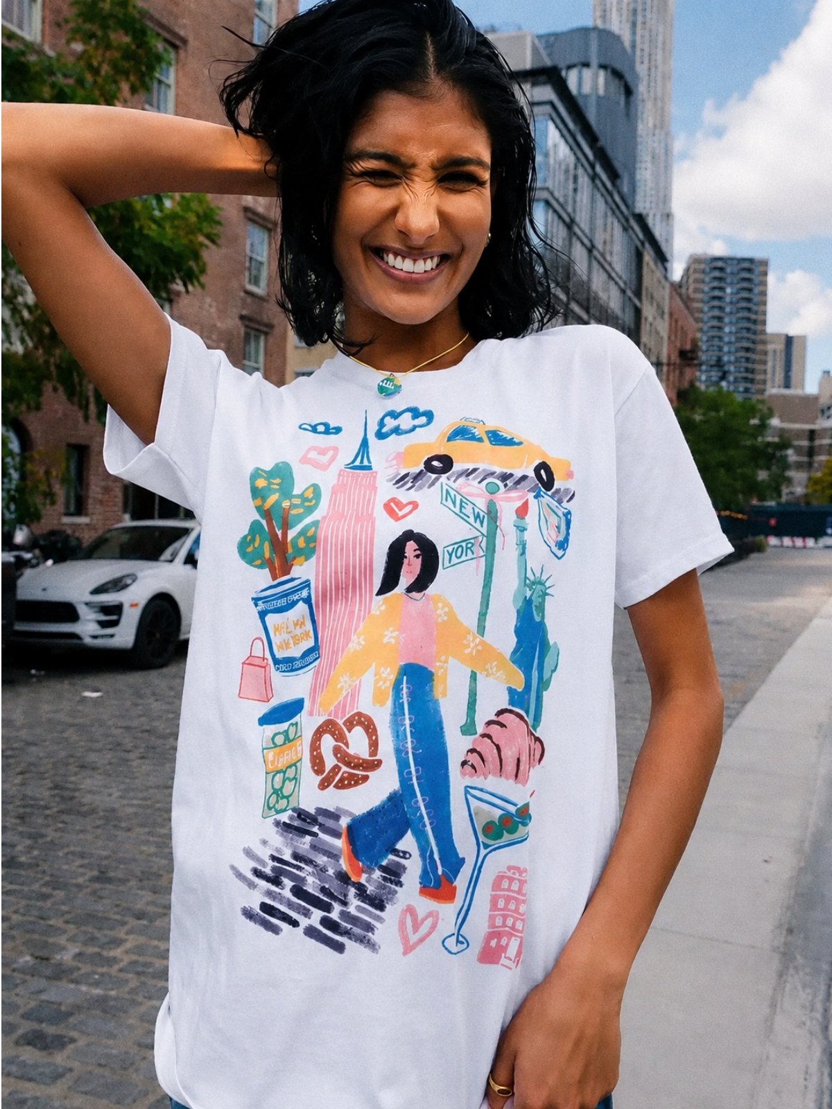 Kaos Katun Wanita Desain Y2K B - Women'S Fashion York ulasan dan harga