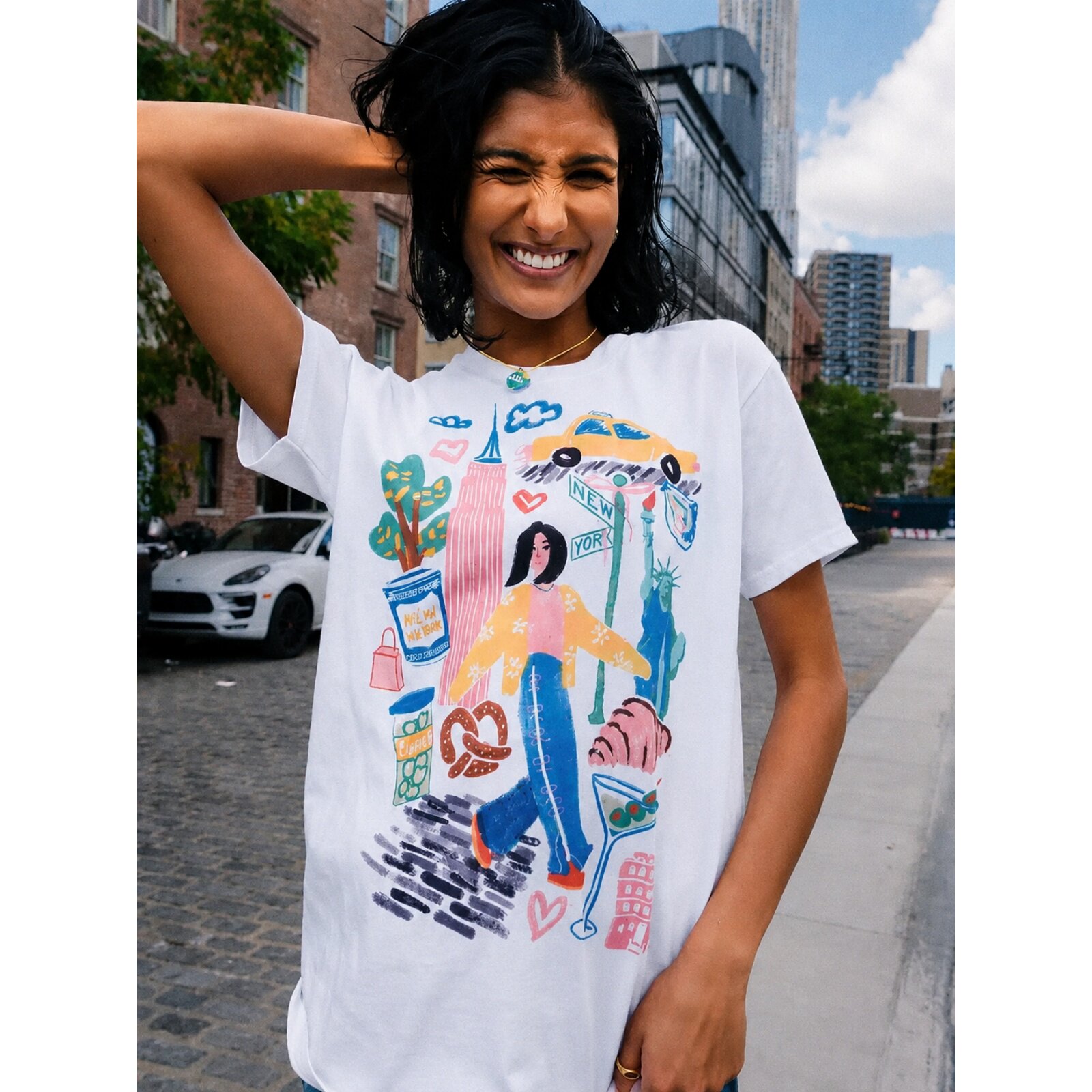 Kaos Katun Wanita Desain Y2K B - Women'S Fashion York ulasan dan harga